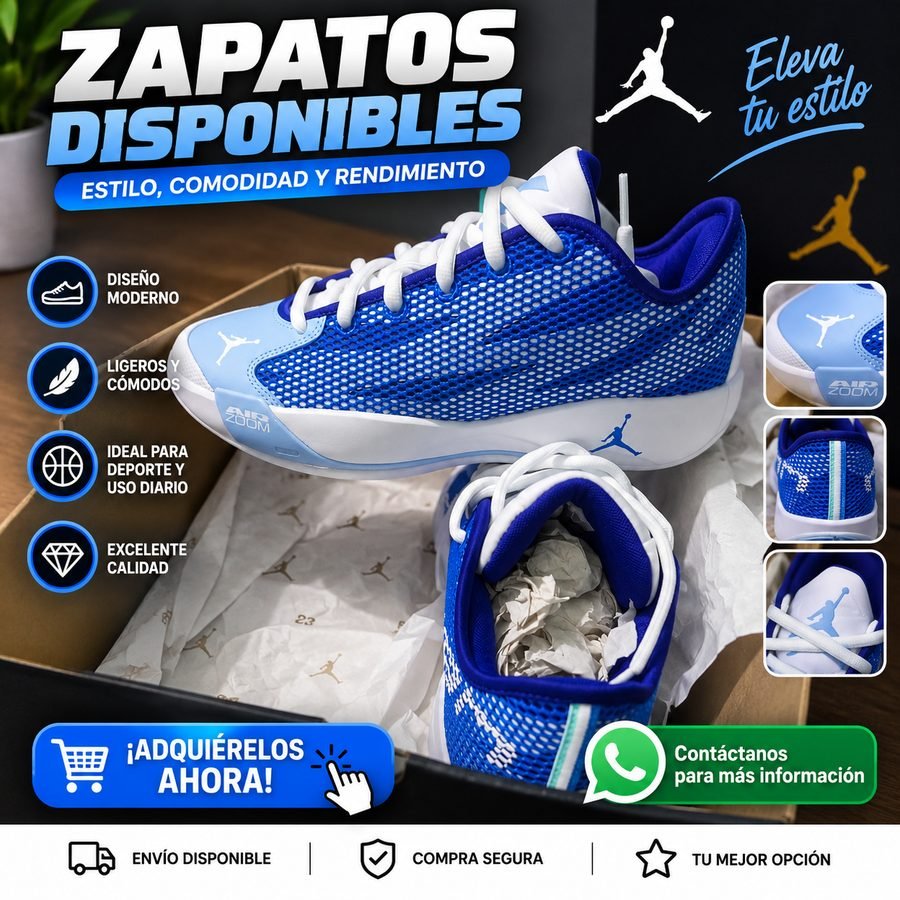 Zapatos deportivos disponibles en caja original